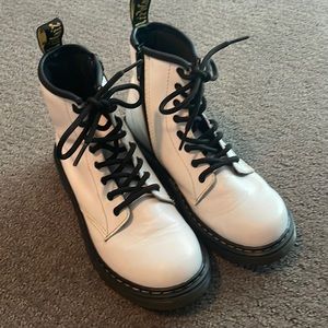 Dr. Martins white boots
